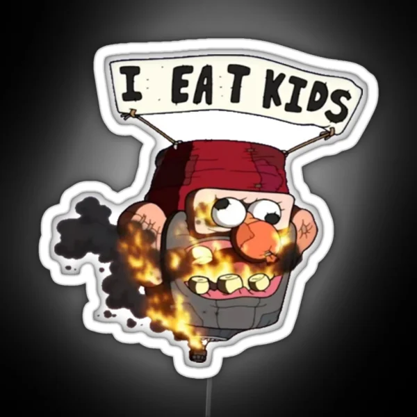 I Eat Kids Gravity Falls RGB Neon Sign