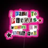 Cherry Blossom Inspired i Fall To Pieces Neon Sign Display