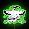 Vibrant Black Neon Sign for Fantasy Lovers and Gaming Enthusiasts