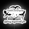 Electric Adventure Partner in Questing Dragons Black Neon Light Sign