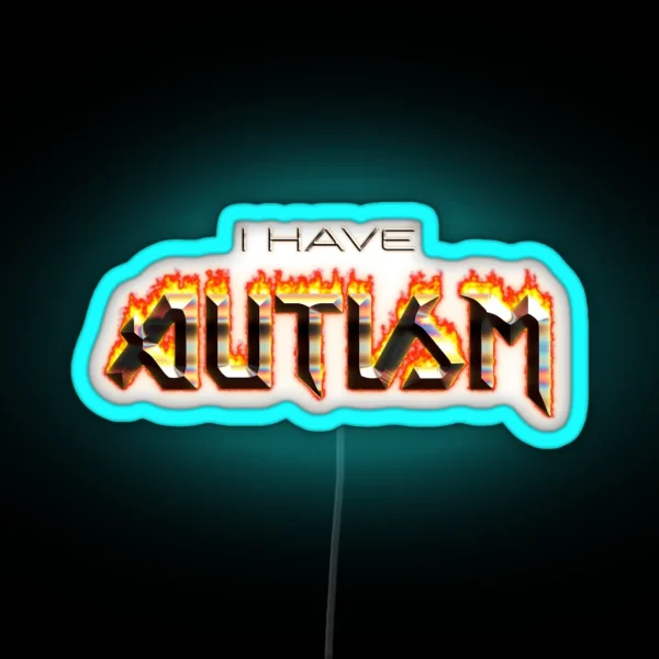 I Have Autism Word Art RGB Neon Sign
