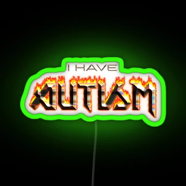 I Have Autism Word Art RGB Neon Sign