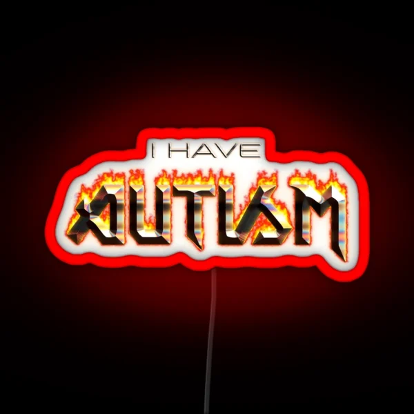I Have Autism Word Art RGB Neon Sign