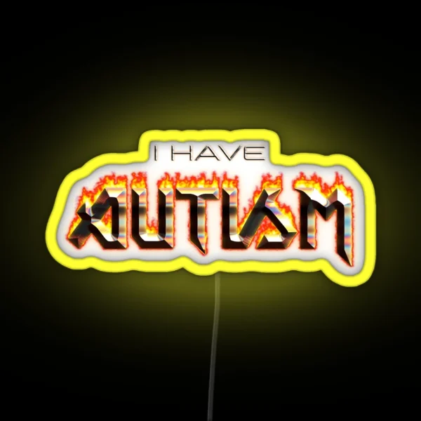 I Have Autism Word Art RGB Neon Sign