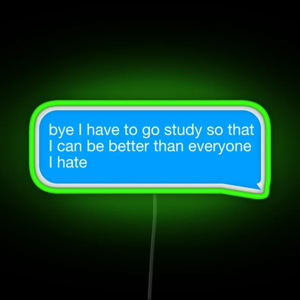 I Have To Study RGB Neon Sign