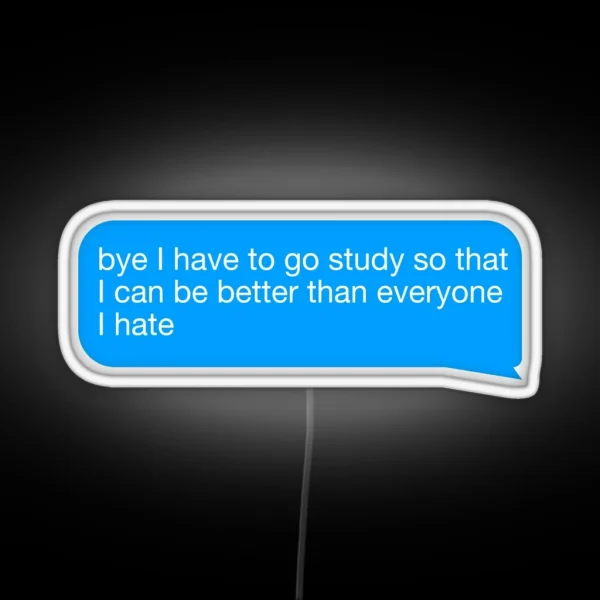 I Have To Study RGB Neon Sign