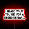 Classic Klondike Bar Reference Illuminated with Vibrant RGB Neon Accents
