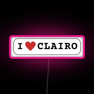 I Heart Clairo Led RGB Neon Sign