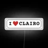 LED Clairo Music Lover Heart Neon Sign with RGB Lighting Colorful