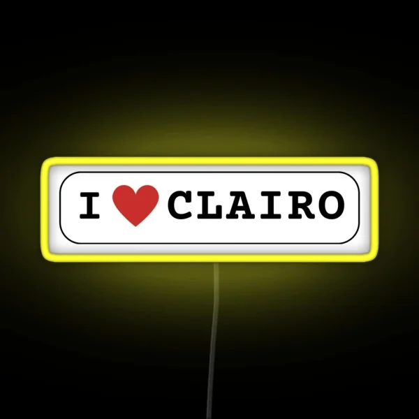 I Heart Clairo Led RGB Neon Sign