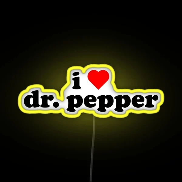 I Heart Dr Pepper RGB Neon Sign