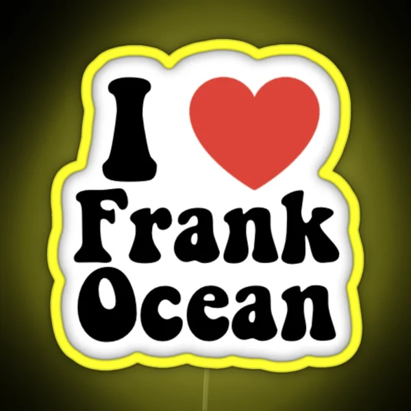 I Heart Frank Ocean RGB Neon Sign