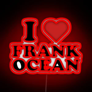 I Heart Frank Ocean RGB Neon Sign