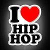 Urban hip hop fan decor gift in colorful neon lights