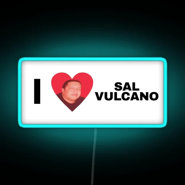 I Heart Sal Vulcano RGB Neon Sign