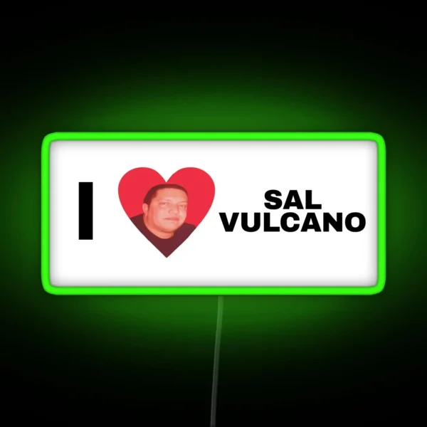 I Heart Sal Vulcano RGB Neon Sign