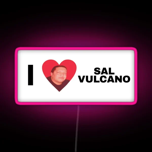 I Heart Sal Vulcano RGB Neon Sign