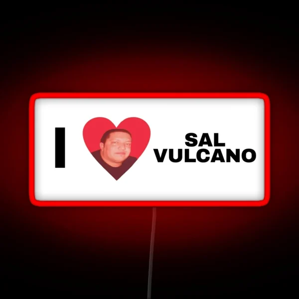 I Heart Sal Vulcano RGB Neon Sign