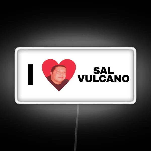 I Heart Sal Vulcano RGB Neon Sign