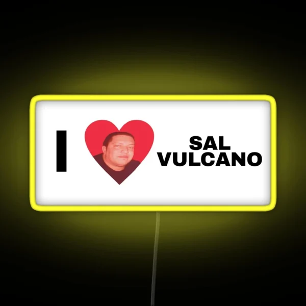 I Heart Sal Vulcano RGB Neon Sign