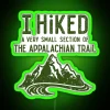 Neon apparel commemorating a small segment of the Appalachian Trail adventure.