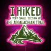 Customizable LED Sign Displaying Humorous Hiking Adventure Quote with RGB Lighting