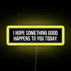 RGB LED Sign with Inspirational Quote and Colorful Neon Glow