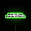 Neon 'Before I Go' Humorous Lasting Memory Gift Wall Sign Decoration
