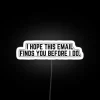 RGB Neon Sign with Humorous Quote and Funny Design Elements