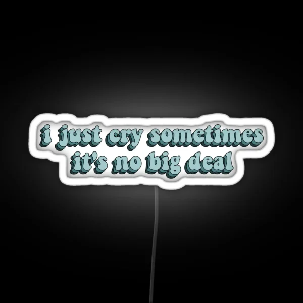 I Just Cry Sometimes It S No Big Deal Dance RGB Neon Sign