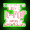 Colorful K-Pop inspired neon signs for stress-free modern home decor vibes