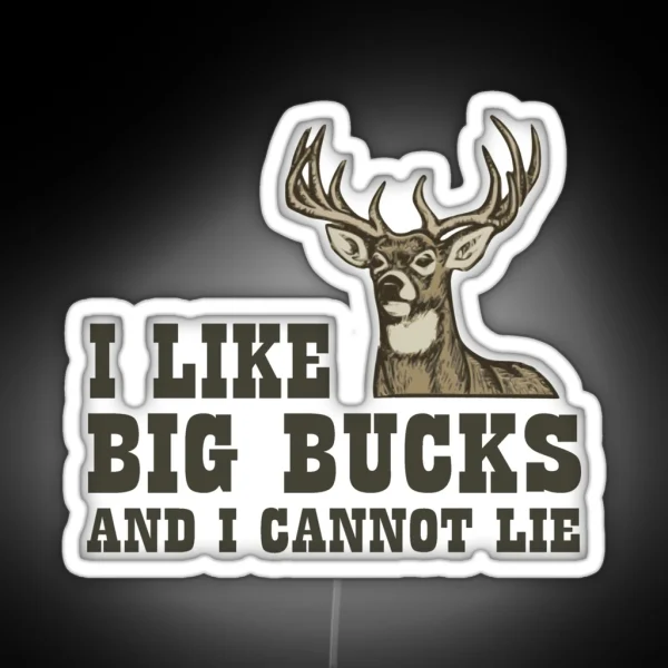 I Like Big Bucks And I Cannot Lie RGB Neon Sign