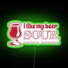 RGB Neon Bar Sign for Beer Lovers with Sour Preference