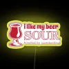 Sour Beer Lover's Unique Gift Idea - Customizable RGB Neon Sign