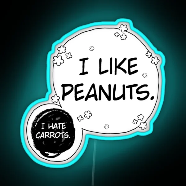 I LIKE PEANUTS RGB Neon Sign