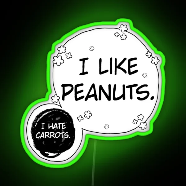 I LIKE PEANUTS RGB Neon Sign