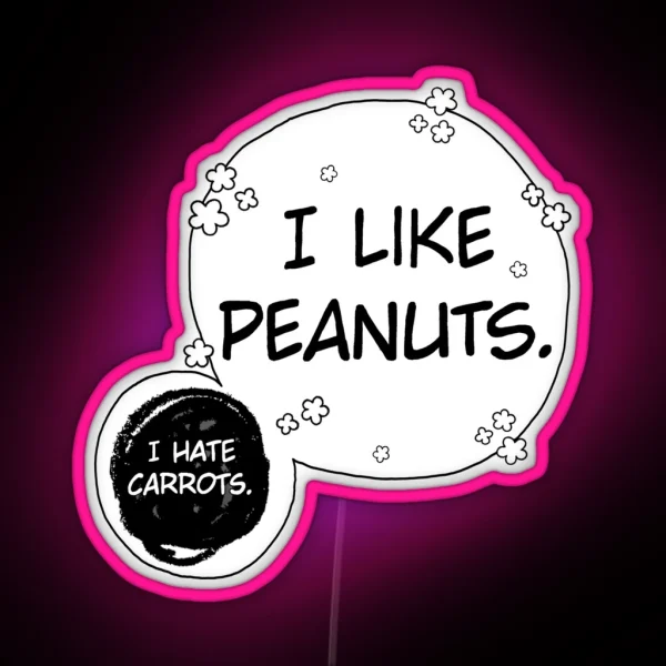 I LIKE PEANUTS RGB Neon Sign