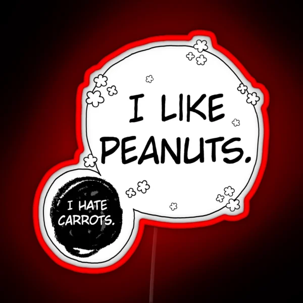 I LIKE PEANUTS RGB Neon Sign