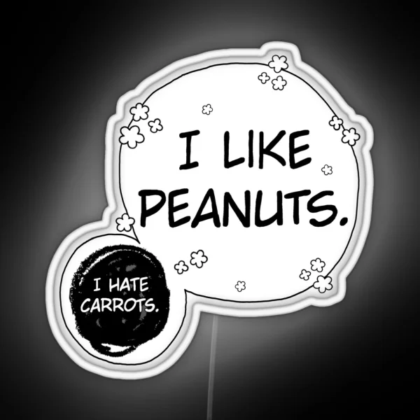 I LIKE PEANUTS RGB Neon Sign
