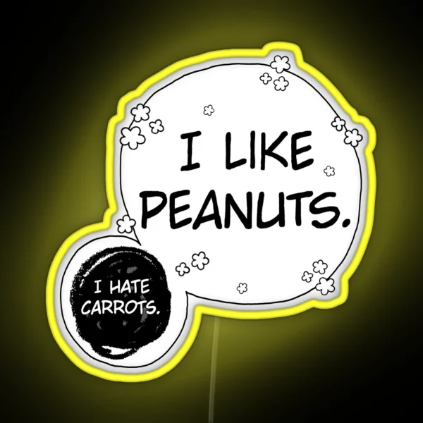 I LIKE PEANUTS RGB Neon Sign