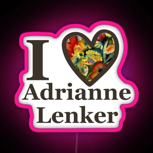 I Love Adrianne Lenker RGB Neon Sign