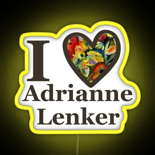I Love Adrianne Lenker RGB Neon Sign