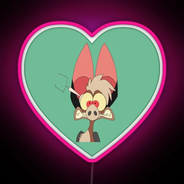 I Love Batty Heart Fern Gully RGB Neon Sign