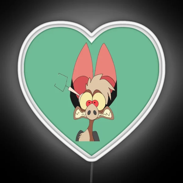 I Love Batty Heart Fern Gully RGB Neon Sign