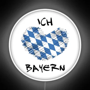 I Love Bavaria Perfect Gift For The German Bavarian Patriot Also Nice For The Octoberfest And Many Other Occasions RGB Neon Sign