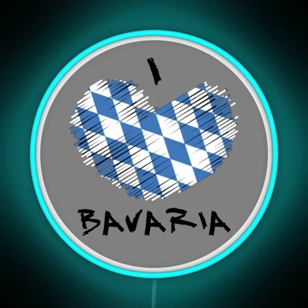 I Love Bavaria RGB Neon Sign