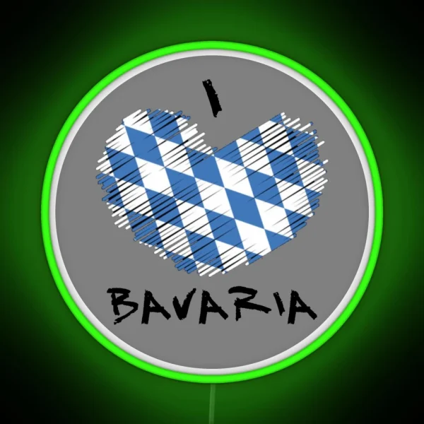 I Love Bavaria RGB Neon Sign