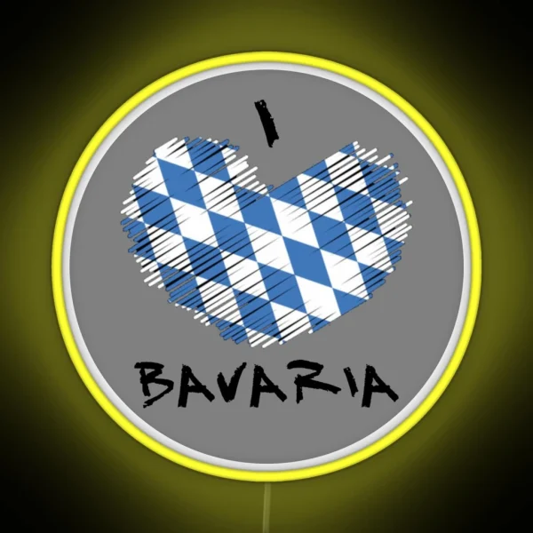 I Love Bavaria RGB Neon Sign
