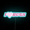 RGB neon love bugs decorative wall art lighting fixture