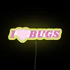 LED insect themed love bug neon sign in colorful RGB.